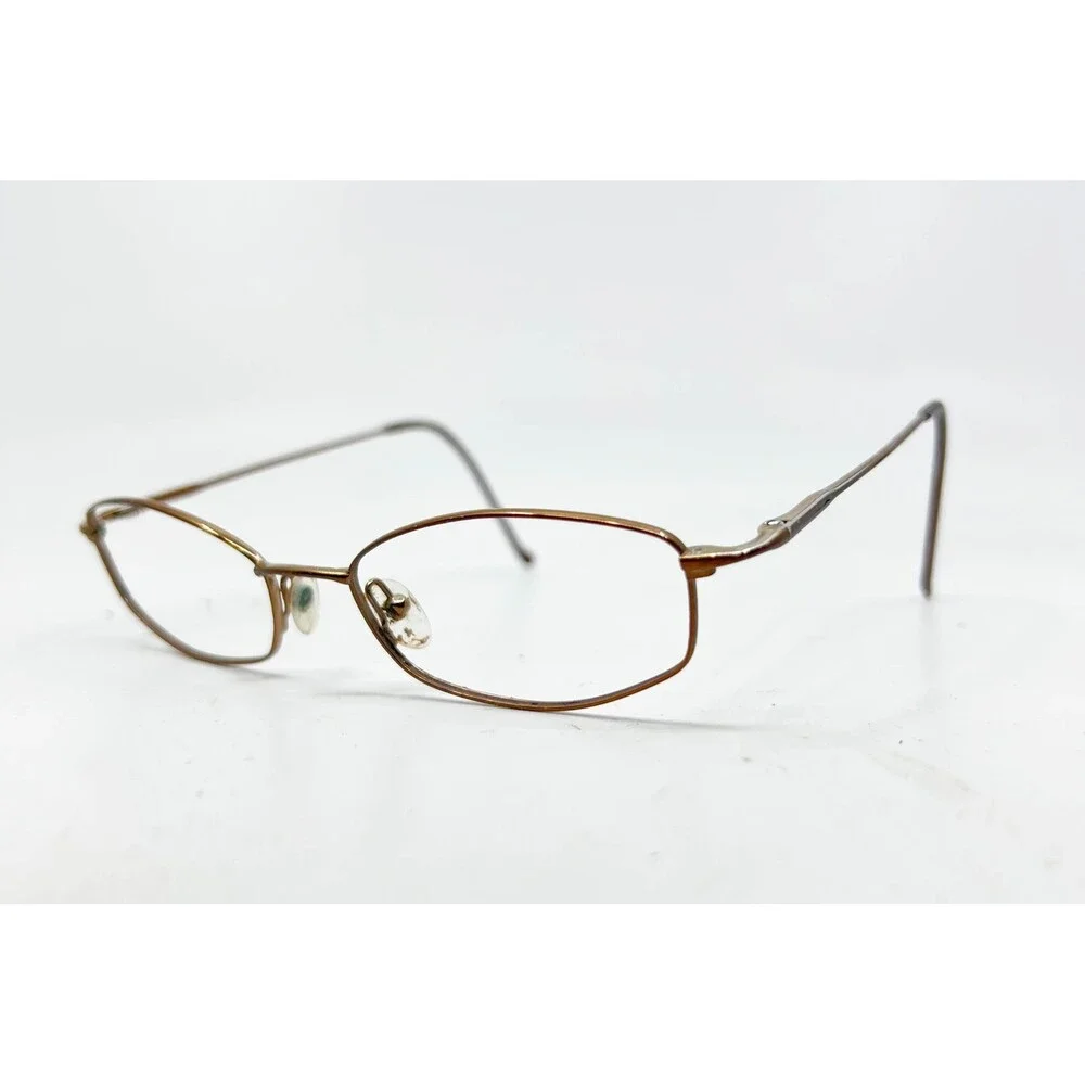 Safilo Eyeglass Frames Women Brown Oval Metal Full Rim 51-17-135 31365